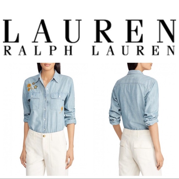 Lauren Ralph Lauren Tops - NWT LAUREN Denim Shirt
